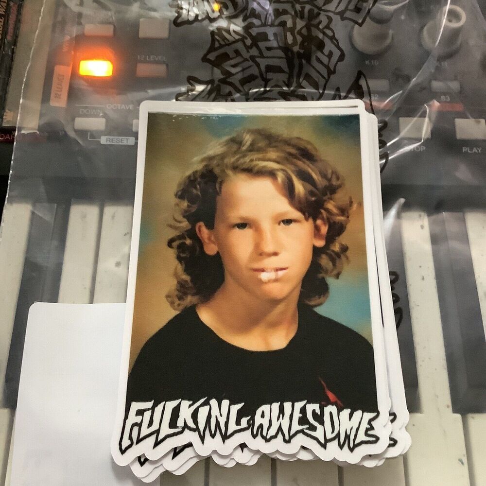 FA F*cking Awesome Skateboards Jason Dill Yearbook Photo STICKER  AVE Supreme
